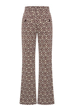 Afbeelding in Gallery-weergave laden, D-Daan - Mi Piace - Travelstof Broek - Harvest Ikat Print Espresso - 202136