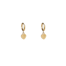 Afbeelding in Gallery-weergave laden, Simply heart hoop 14K goudkleurige Oorbellen E5229-2