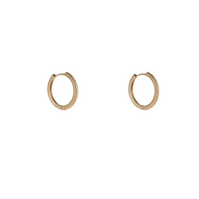Afbeelding in Gallery-weergave laden, Propeller hoop 18mm goudkleurige Oorbellen E56091-2