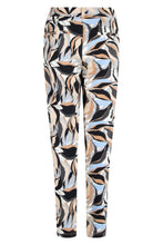 Afbeelding in Gallery-weergave laden, Becky - ZOSO - Broek Travelstof - Print Grey/Blue - Sale