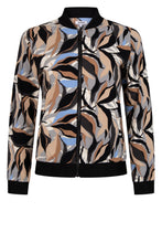 Afbeelding in Gallery-weergave laden, Jenny - ZOSO - Jacket Travelstof - Print Grey/Blue - Sale
