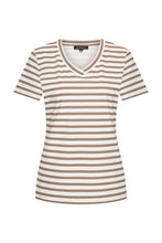 Afbeelding in Gallery-weergave laden, Meike - Mi Piace - Travelstof Shirt - Stripe Falcon/Off White - 202080