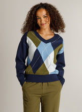 Afbeelding in Gallery-weergave laden, Heidi - IVY BEAU - Trui - Dark Blue/Multi colour