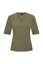 Afbeelding in Gallery-weergave laden, Evi - Mi Piace - Travelstof Shirt - Olive - 202271