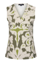 Afbeelding in Gallery-weergave laden, Nora - Mi Piace - Travelstof Top - Ikat Ornaments Print Olive - 202425