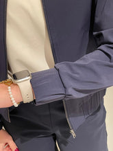 Afbeelding in Gallery-weergave laden, Bomber - Mi Piace - Travelstof Jas - Navy/Donkerblauw - 202463