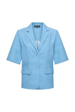 Afbeelding in Gallery-weergave laden, Sammy - Mi Piace - Travelstof Blazer Bonded - Denim Print - 202627 - Sale