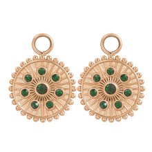 Afbeelding in Gallery-weergave laden, Midnight Emerald - iXXXi - Hoop Charms