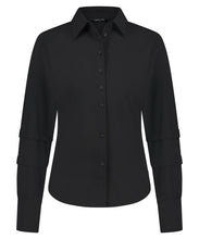 Afbeelding in Gallery-weergave laden, Brianna - LADY DAY - Blouse - Travelstof Zwart