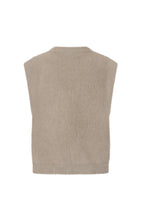 Afbeelding in Gallery-weergave laden, Hairy Gilet - Mi Piace - Mouwloos Vest - Taupe