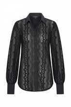 Afbeelding in Gallery-weergave laden, Saar - Mi Piace - Travelstof Blouse - 202352 - Zwart