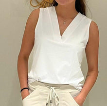 Afbeelding in Gallery-weergave laden, Nora - Mi Piace - Travelstof Top - Wit - 202425