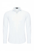 Afbeelding in Gallery-weergave laden, Jip - Mi Piace Heren - Travelstof Overhemd - Wit - 202010