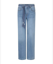Afbeelding in Gallery-weergave laden, Colette & Belt - Red Button - Broek - Lightblue - SRB4766