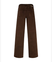 Afbeelding in Gallery-weergave laden, Colette & Belt - Red Button - Broek - Washed Twill Color Coffee - SRB5080