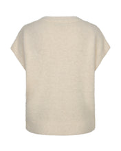 Afbeelding in Gallery-weergave laden, Sleeveless Fuzzy - Red Button - Gilet - Cream - SRB5116
