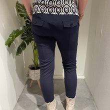 Afbeelding in Gallery-weergave laden, Danja - Mi Piace - Travelstof Broek - Navy/ Donkerblauw 202134