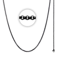 Afbeelding in Gallery-weergave laden, Necklace 100 cm (3mm) met logo Ketting iXXXi Zwart AAAndacht