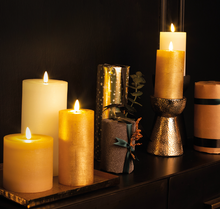 Afbeelding in Gallery-weergave laden, Stomp Kaars - Goud - 7.5 x 8 cm