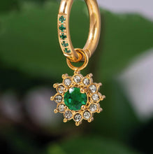 Afbeelding in Gallery-weergave laden, Lucia Hoops - iXXXi - Cadeau Set - Goudkleurig/Emerald