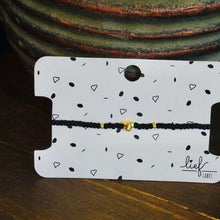 Afbeelding in Gallery-weergave laden, Armbandje Beads Black Mat Heart goud Lieflabel AAAndacht