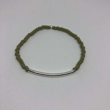 Afbeelding in Gallery-weergave laden, Armbandje Beads Green Tube zilver Lieflabel AAAndacht