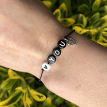 Afbeelding in Gallery-weergave laden, Armbandje Love you Zwart wit Lieflabel AAAndacht