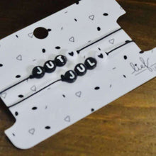 Afbeelding in Gallery-weergave laden, Armbandjes Jut & Jul Zwart wit 2 stuks Lieflabel AAAndacht