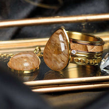 Afbeelding in Gallery-weergave laden, Complete ring Royal Stone 10mm goud Complete ring iXXXi AAAndacht
