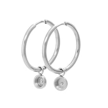 Afbeelding in Gallery-weergave laden, Hoops 24mm - iXXXi - Top Part Oorbellen iXXXi Silver AAAndacht