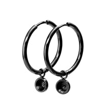 Afbeelding in Gallery-weergave laden, Hoops 24mm - iXXXi - Top Part Oorbellen iXXXi Black AAAndacht