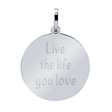 Afbeelding in Gallery-weergave laden, Live The Life You Love - iXXXi - Hanger 38 mm Pendant iXXXi Zilver AAAndacht