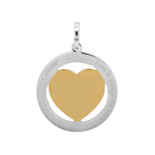 Afbeelding in Gallery-weergave laden, Love is always ... - iXXXi - Hanger 38 mm Pendant iXXXi Zilver-Goud AAAndacht
