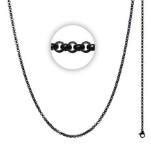 Afbeelding in Gallery-weergave laden, Necklace 100 cm (3mm) met logo Ketting iXXXi Zwart AAAndacht