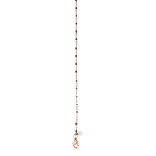 Afbeelding in Gallery-weergave laden, Necklace Brown beads 50+5cm Ketting iXXXi 50 / Rosé AAAndacht