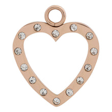 Afbeelding in Gallery-weergave laden, Open Heart with Zirconias - iXXXi - Hanger Charm iXXXi Rosé AAAndacht