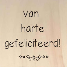 Afbeelding in Gallery-weergave laden, Van harte gefeliciteerd - Ansichtkaart hout Ansichtkaart hout AAAndacht AAAndacht
