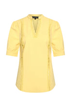 Afbeelding in Gallery-weergave laden, Ami - Mi Piace - Travelstof Shirt Kant - Lemon Yellow - 202828