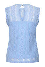 Afbeelding in Gallery-weergave laden, Gilly - Mi Piace - Travelstof Top Kant - Lavender Blue - 202486