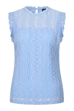 Afbeelding in Gallery-weergave laden, Gilly - Mi Piace - Travelstof Top Kant - Lavender Blue - 202486