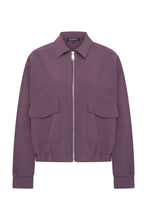 Afbeelding in Gallery-weergave laden, Maaike - Mi Piace - Travelstof Balloon Jacket - Plum Perfect - 202932B