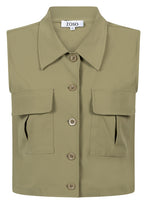 Afbeelding in Gallery-weergave laden, Hanna - Zoso - Travelstof Gilet - Green

