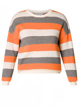 Afbeelding in Gallery-weergave laden, Rika - IVY BEAU - Trui - Mandarin orange/Multi
