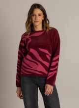 Afbeelding in Gallery-weergave laden, Marlou - IVY BEAU - Trui - Dark Wine Red/Multi-Colour