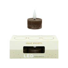 Afbeelding in Gallery-weergave laden, Led  - Theelichtjes - Donkerbruin-  2x4x4