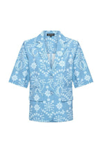 Afbeelding in Gallery-weergave laden, Kimmy - Mi Piace - Travelstof Blazer - Denim Embroidery Print - 202622
