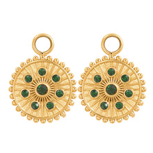 Afbeelding in Gallery-weergave laden, Midnight Emerald - iXXXi - Hoop Charms
