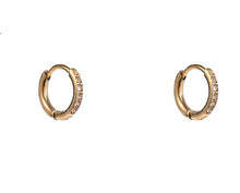 Afbeelding in Gallery-weergave laden, Sparkle - Hoop - 10mm - goudkleurige - Oorbellen - E4476-2