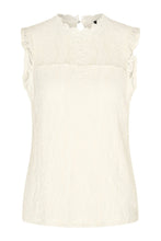 Afbeelding in Gallery-weergave laden, Gilly - Mi Piace - Travelstof Top Kant - Off White - 202486