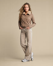 Afbeelding in Gallery-weergave laden, Colette &amp; Belt - Red Button - Broek - Washed Twill Color - SRB5080